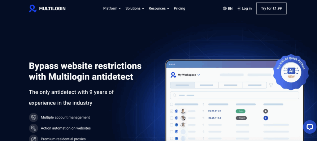 Create a Multilogin account easily